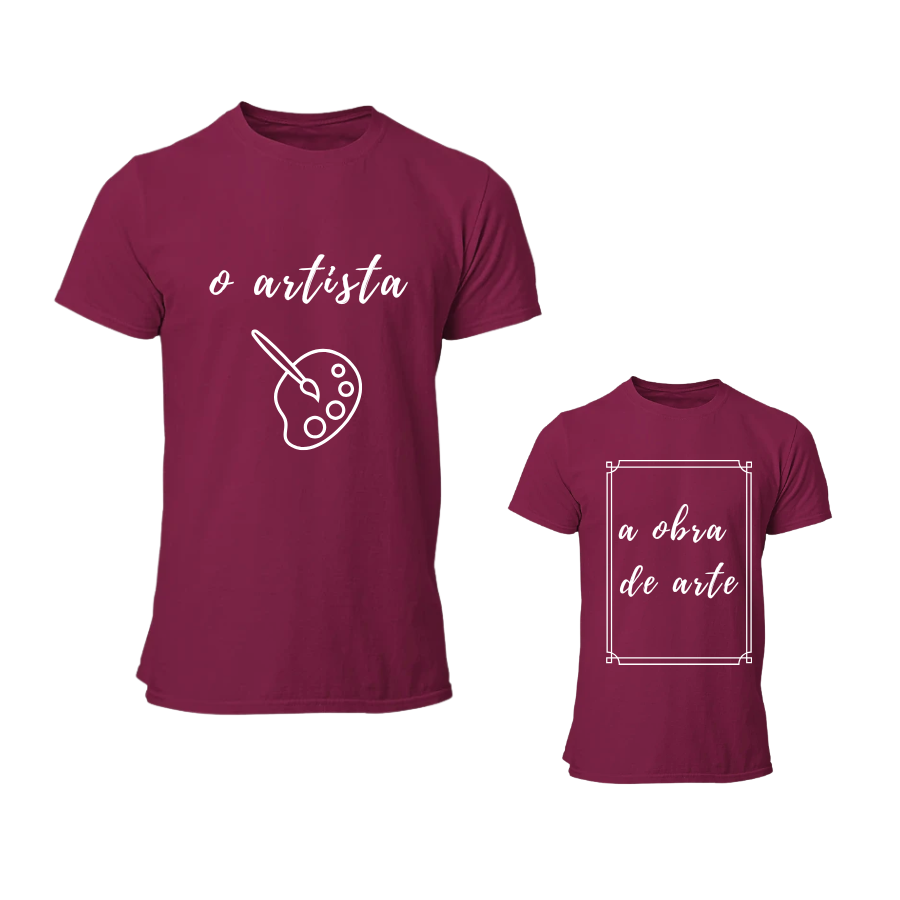 Conjunto T-Shirt "O Artista" - Adulto e Criança