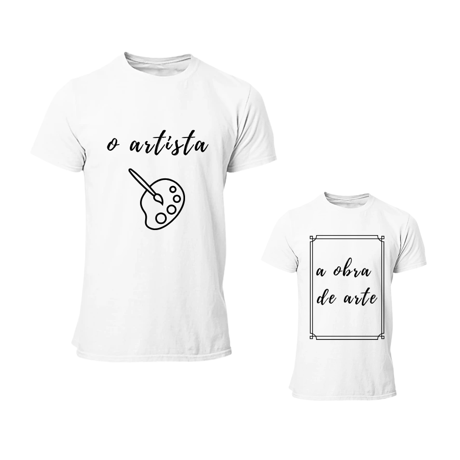 Conjunto T-Shirt "O Artista" - Adulto e Criança