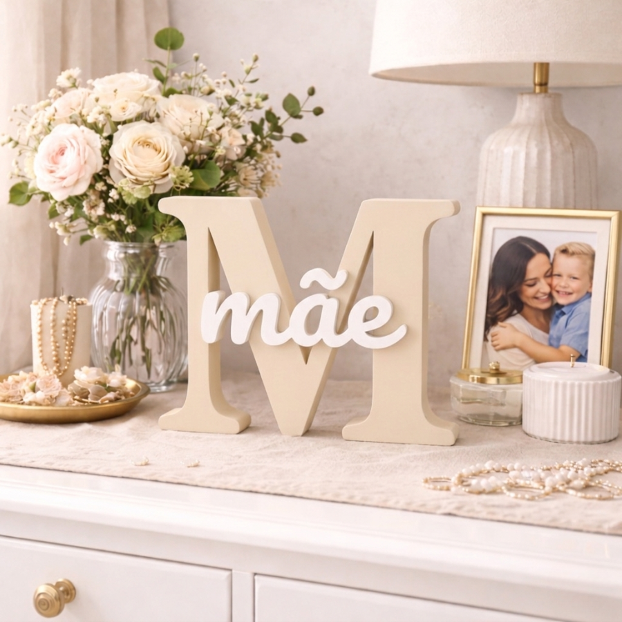 Placa Decorativa "Mãe"
