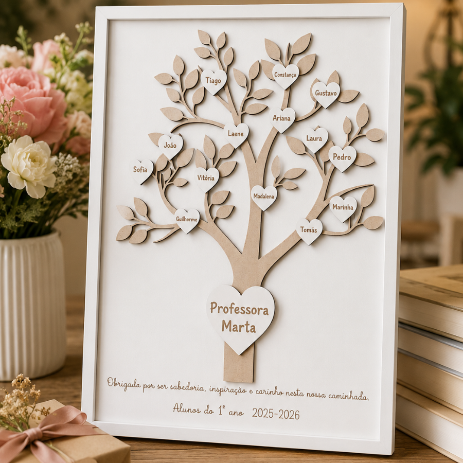Quadro Personalizado "Árvore da Turma"