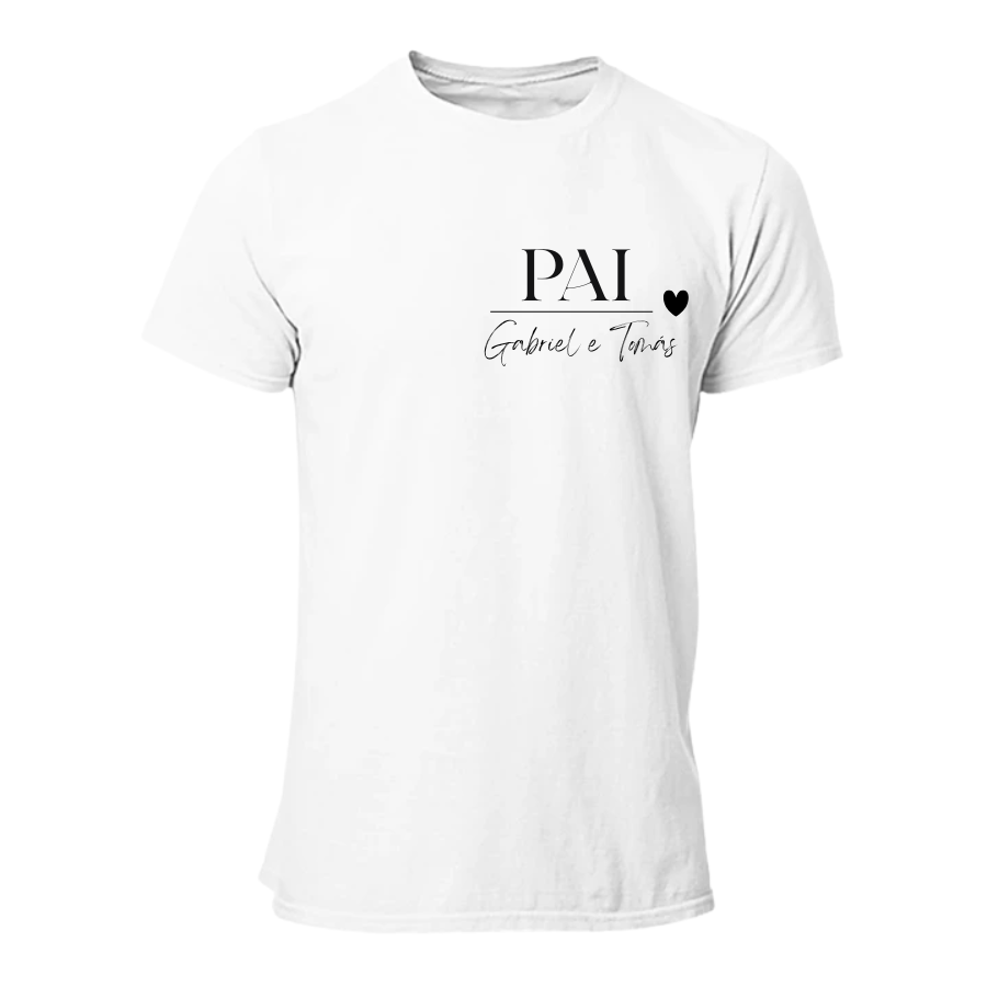 T-Shirt "Pai" (com nomes)