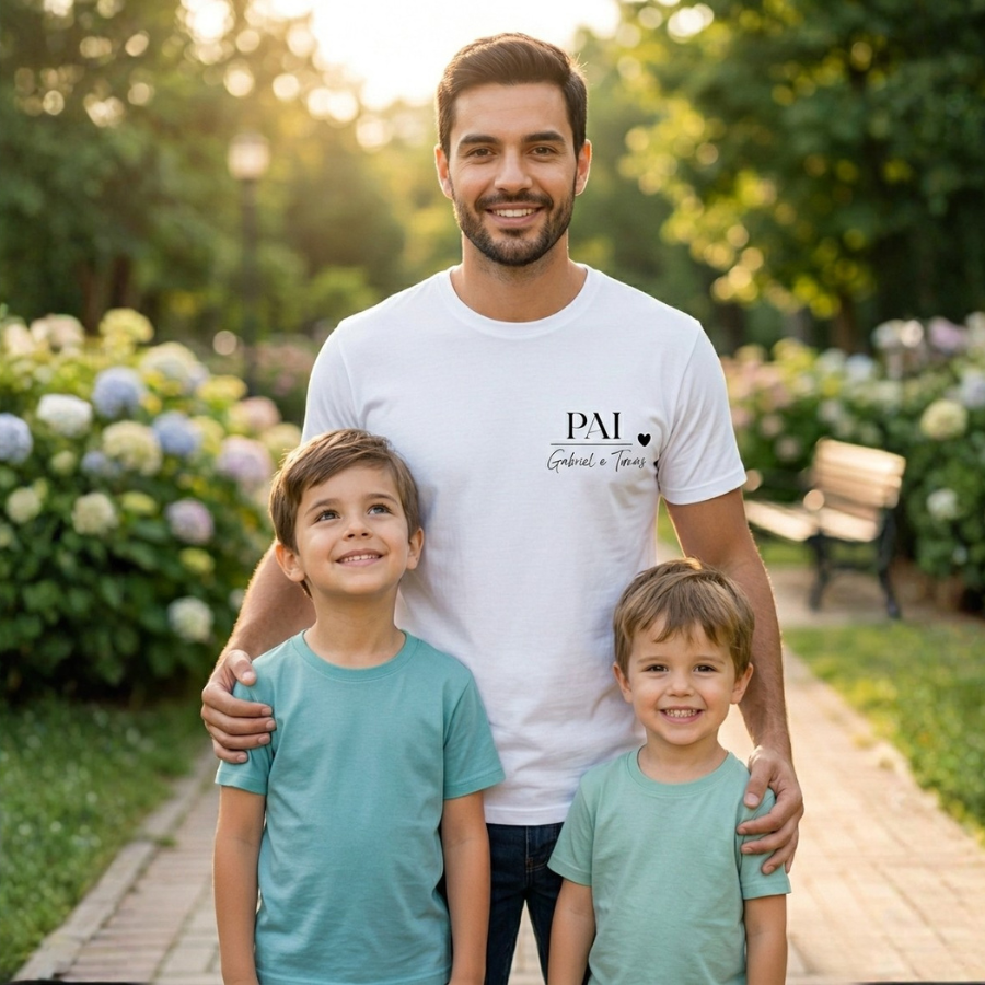T-Shirt "Pai" (com nomes)