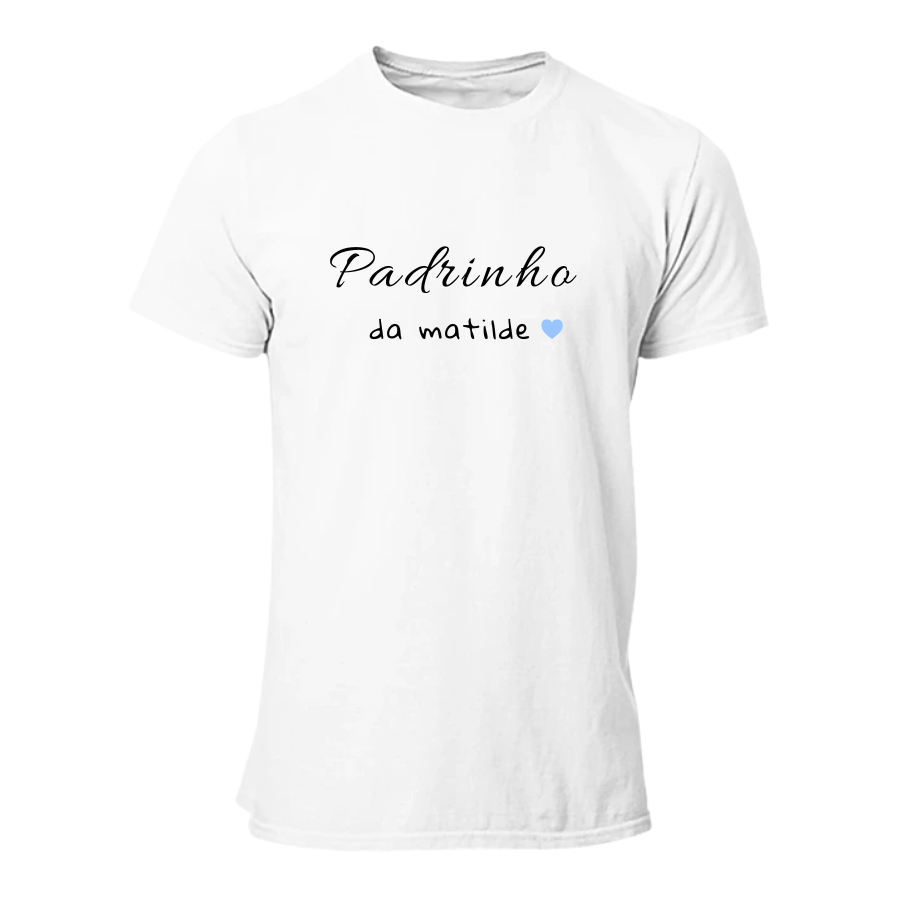 T-Shirt "Padrinho" (com nomes)