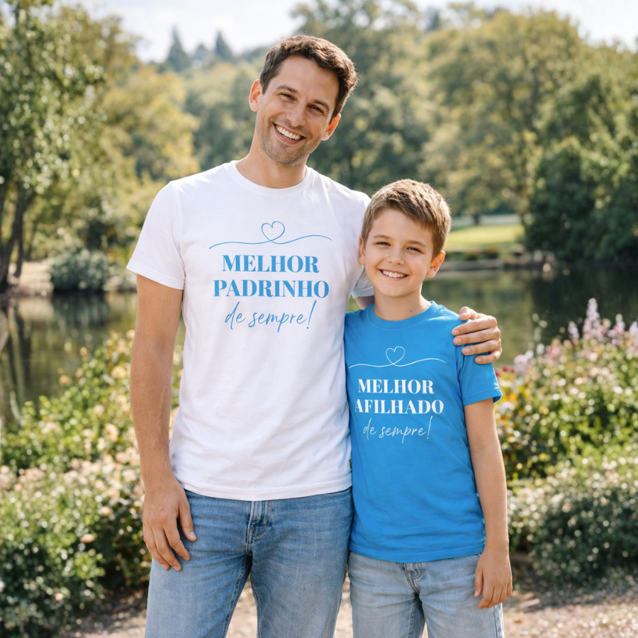 Conjunto T-Shirt "Padrinho e Afilhados"