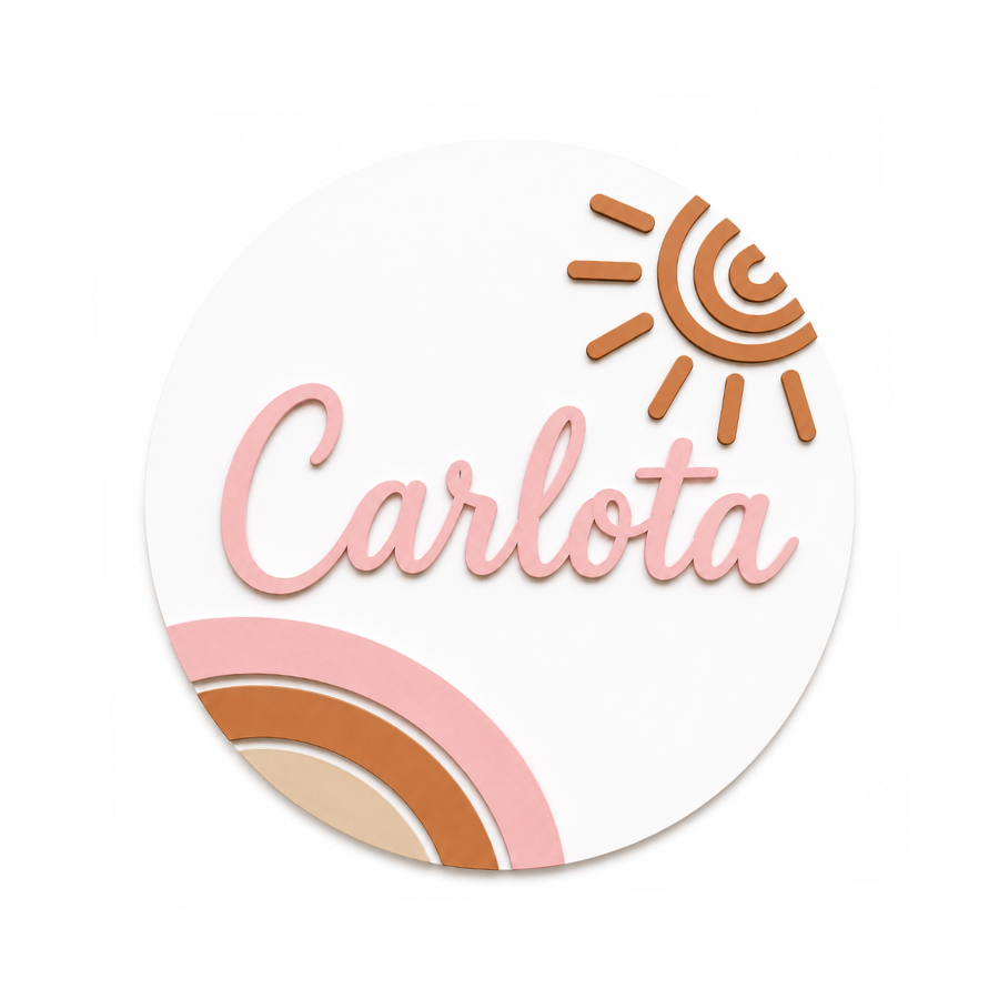 Placa para Pendurar Personalizada com Nome