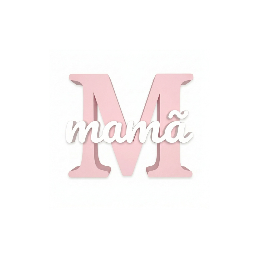 Placa Decorativa "Mamã"