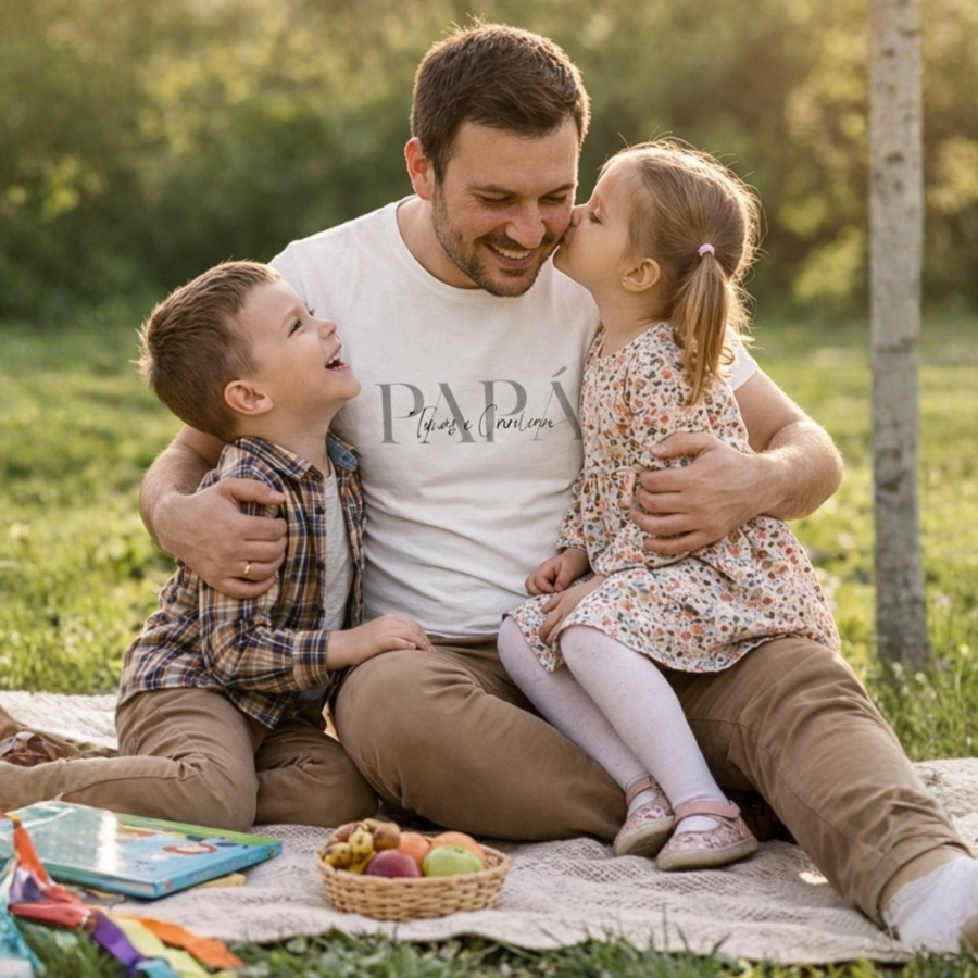 T-Shirt "Papá" (com nomes)