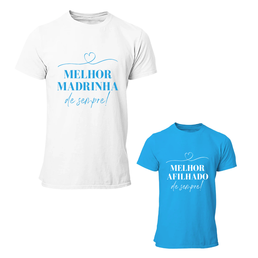 Conjunto T-Shirt "Madrinha e Afilhados"