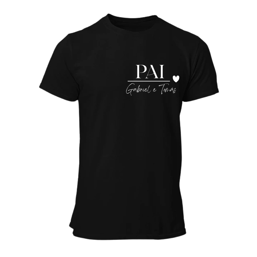T-Shirt "Pai" (com nomes)