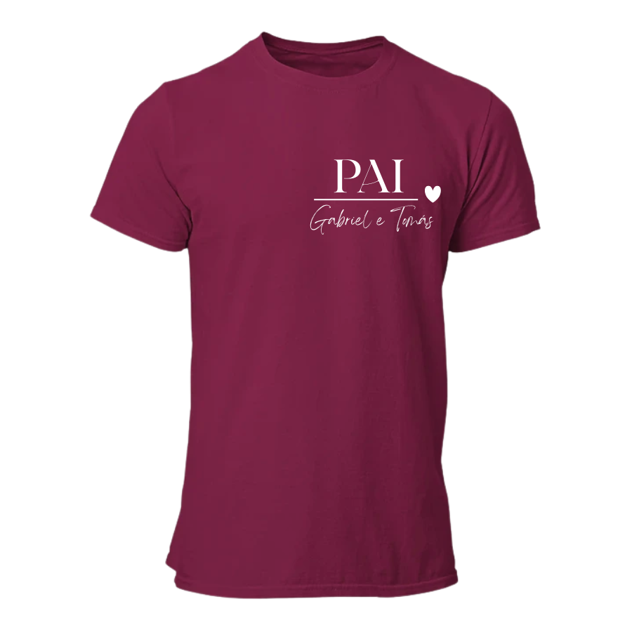 T-Shirt "Pai" (com nomes)