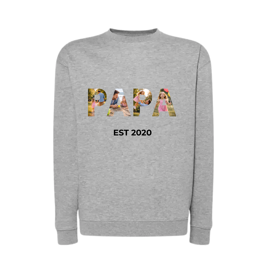 Sweat "Papa" com Fotografias
