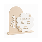 "O Meu Nascimento" - Placa de Nascimento Personalizada