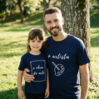 Conjunto T-Shirt "O Artista" - Adulto e Criança
