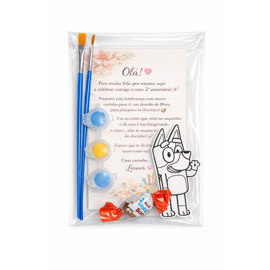 Lembrança de Aniversário Personalizada - Bluey