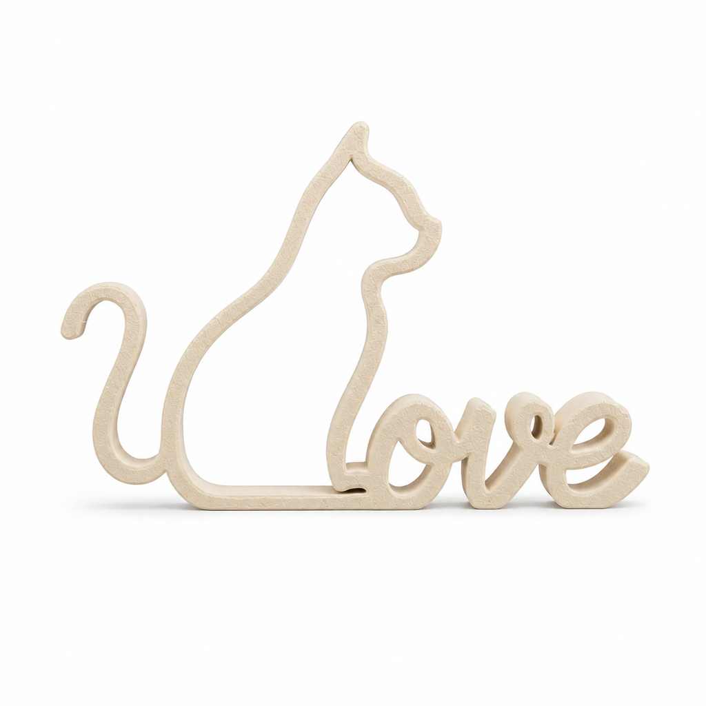 Placa Decorativa "Cat Love"